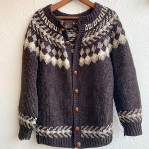 Vintage Brown Scotnord Wool Sweater